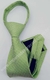 Gravata de zíper Infantil - Verde pistache com linhas brancas na diagonal - COD: PTC10