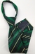 Gravata de zíper Infantil - Verde escuro com linhas bege e verde claro - COD: VRB07