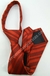 Gravata de Zíper Infantil - Vermelho Fosco com Riscado Escuro na Diagonal - COD: AZA22