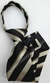 gravata de zíper Infantil - Preto, branco e marrom - COD: PBM05