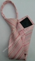 Gravata de Zíper Juvenil - Rosa Claro com Riscas Brancas e Pink - COD: KAZ56
