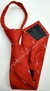 Gravata de Zíper Juvenil - Vermelho Fosco com Degradê Diagonal - COD: HAX13