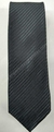 Gravata Skinny - Cinza Chumbo Escuro Acetinado Detalhado com Linhas Diagonais - COD: JL514 - comprar online