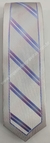 Gravata Skinny Toque de Seda - Prata Acetinada com Degradê Lilás - COD: MH403 - comprar online