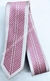 Gravata Slim Fit Toque de Seda - Rosa Claro Acetinado com Detalhe Vertical Pink - COD: MH4448