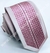 Gravata Slim Fit Toque de Seda - Rosa Claro Acetinado com Detalhe Vertical Pink - COD: MH4448 na internet