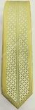 Gravata Slim Fit Toque de Seda - Amarelo Pálido com Detalhe Esverdeado - COD: TOX54 - comprar online