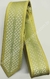 Gravata Slim Fit Toque de Seda - Amarelo Pálido com Detalhe Esverdeado - COD: TOX54