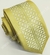 Gravata Slim Fit Toque de Seda - Amarelo Pálido com Detalhe Esverdeado - COD: TOX54 na internet