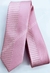 Gravata Skinny Toque de Seda - Rosa Claro Acetinado com Lateral Detalhada - COD: TOX66