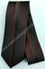 Gravata Toque de Seda - Bordô Escuro com Linha Vermelha e Preta na Vertical - COD: KS813
