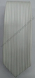 Gravata Skinny - Branco Fosco com Listras Verticais Acetinadas - COD: KR462 - comprar online