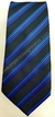 Gravata Skinny - Azul Marinho Noite com Degradê Azul Royal na Diagonal - COD: ZF2017 - comprar online