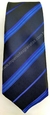 Gravata Skinny - Azul Marinho Noite Fosco com Listra Diagonal Azul Royal - COD: HB186 - comprar online