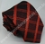 Gravata Skinny - Bordô Escuro Fosco com Linhas Vermelhas Diagonais Cruzadas - COD: KS758 na internet