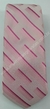 Gravata Skinny - Rosa Claro Fosco Detalhado com Listras Pink Seccionadas - COD: PH162 - comprar online