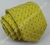 Gravata Skinny - Amarelo Detalhado com Quadrados e Pontos Azuis - COD: S0037 na internet