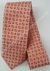 Gravata Skinny - Vermelho Claro com Detalhes Quadriculados - COD: PX375