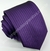 Gravata Skinny - Roxo Escuro com Riscas Pretas Verticais - COD: RX997 na internet
