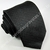 Gravata Skinny - Preto Acetinado com Detalhes Retangulares - COD: PX608 na internet