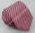 Gravata Skinny - Rosa Pink Escuro com Riscas Brancas na Diagonal - COD: ZF2013 na internet