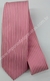 Gravata Skinny - Rosa Claro Fosco com Riscas Pink Acetinadas na Vertical - COD: UTA211
