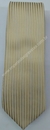 Gravata Skinny - Bege Claro Fosco com Riscas Douradas Acetinadas na Vertical - COD: UTA113 - comprar online