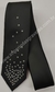 Gravata Semi Slim - Toque de Seda - Preto Liso Fosco com Detalhes Estrelados na Ponta - COD: PX504 na internet