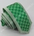 Gravata Slim Fit Toque de Seda - Verde Claro com Quadriculado Intercalado - COD: JAXX56 na internet