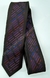 Gravata Slim Fit Toque de Seda - Preto Fosco Detalhado com Degradê Seccionado na Diagonal - COD: JAXX47