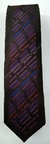 Gravata Slim Fit Toque de Seda - Preto Fosco Detalhado com Degradê Seccionado na Diagonal - COD: JAXX47 - comprar online