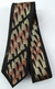 Gravata Slim Fit Toque de Seda - Preto Fosco com Degradê Bege e Vermelho - COD: PX519