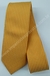 Gravata Skinny - Laranja Claro Fosco com Riscas Verticais Acetinadas Escuras - COD: CCE36