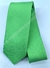 Gravata Skinny - Verde Claro Fosco com Riscas Brancas Verticais - COD: VCF21