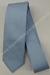 Gravata Skinny - Azul Claro Fosco com Riscado Vertical Azul Serenity Acetinado - COD: AQT35