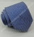 Gravata Skinny - Azul Claro Fosco com Riscado Azul Royal Acetinado na Vertical - COD: ALK255 na internet