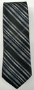 Gravata Skinny - Preto Fosco com Degradê Cinza Chumbo na Diagonal COD: PX710 - comprar online
