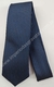 Gravata Skinny - Preto Fosco com Riscado Azul Marinho Acetinado na Vertical - COD: ZTT13