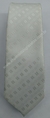 Gravata Skinny - Branco Fosco com Detalhe Quadriculado na Diagonal - COD: TRZ19 - comprar online