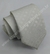 Gravata Skinny - Branco Fosco com Detalhe Quadriculado na Diagonal - COD: TRZ19 na internet