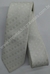 Gravata Skinny - Branco Fosco com Detalhe Quadriculado na Diagonal - COD: TRZ19