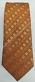 Gravata Skinny - Terracota Fosco com Detalhe Laranja Quadriculado na Diagonal - COD: PQQ33 - comprar online