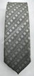 Gravata Skinny - Cinza Fosco com Detalhe Quadriculado na Diagonal - COD: VDB88 - comprar online