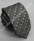 Gravata Skinny - Cinza Fosco com Detalhe Quadriculado na Diagonal - COD: VDB88 na internet