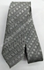 Gravata Skinny - Cinza Fosco com Detalhe Quadriculado na Diagonal - COD: VDB88