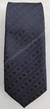 Gravata Skinny - Azul Marinho Noite Fosco com Detalhe Quadriculado na Diagonal - COD: WLY22 - comprar online