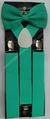 Suspensório Adulto - Verde Tifanny com Borboleta em Cetim - COD: SAK67