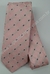 Gravata Skinny - Rosa Claro Fosco com Quadros Diagonais e Pontos Azul Marinho - COD: PX392 na internet