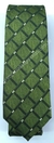 Gravata Skinny - Verde Musgo com Quadros Diagonais e Pontos Brancos - COD: RAF39 - comprar online