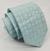 Gravata Skinny - Azul Tifanny com Quadriculado Branco - COD: IKK28 - comprar online